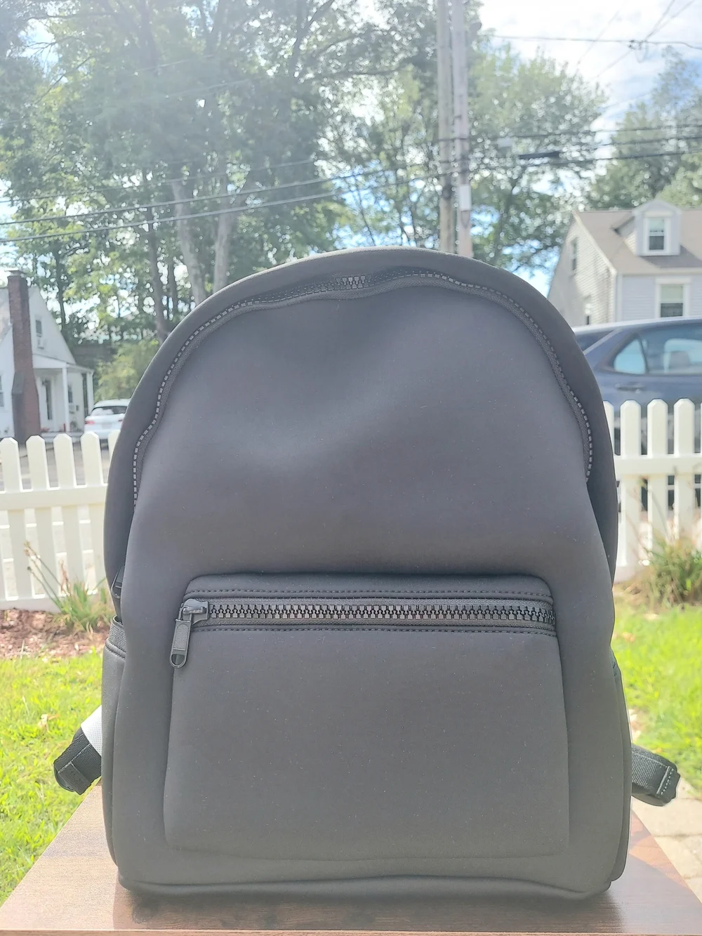 Quince All Day Neoprene Water Resistant Black Backpack NWT Unisex Vacation Y2K